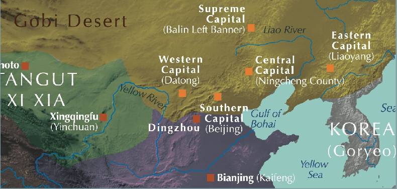 Liao empire map