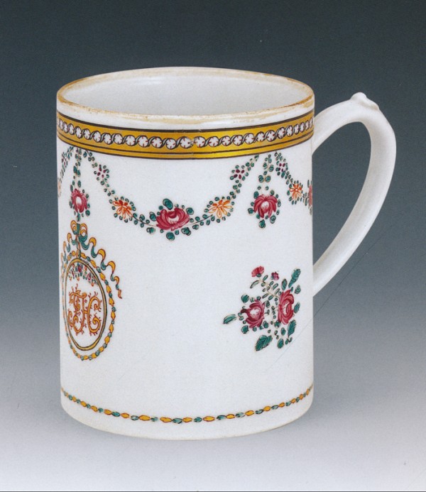 Mug famille rose with initials