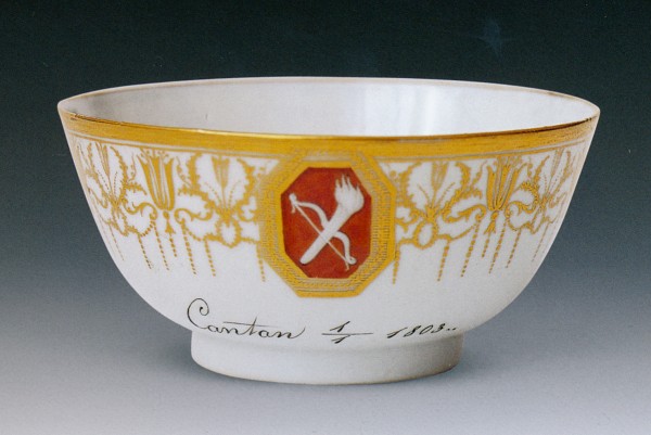 Cup with personal inscription Bauml&ck, Canton 1 januari 1803