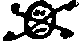 Original mark drawn by the Gotheborg ships chaplain next to the name of the dead sailors in his diary