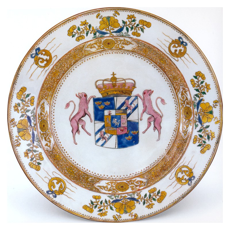 Plate for the Swedish King Fredrik I, prince of Hessen