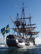 The Swedish Eastindia Ship Gotheborg III departing for China, for the second time.