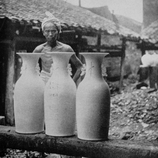 A potter and his unfinished ware