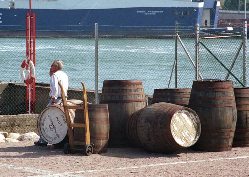 whiskey barrels