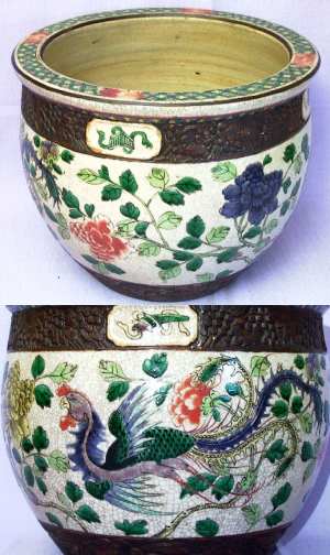Handpainted Jardiniere of the Guangxu period
