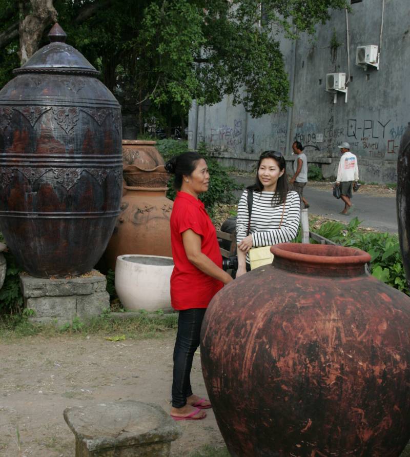 Terracotta pottery in Denpasar, Bali